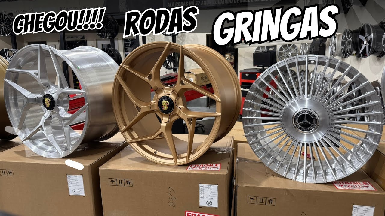 Chegou a Nova Cole&ccedil;&atilde;o de Rodas Esportivas Gringas no Ala Rodas! 🚗💨