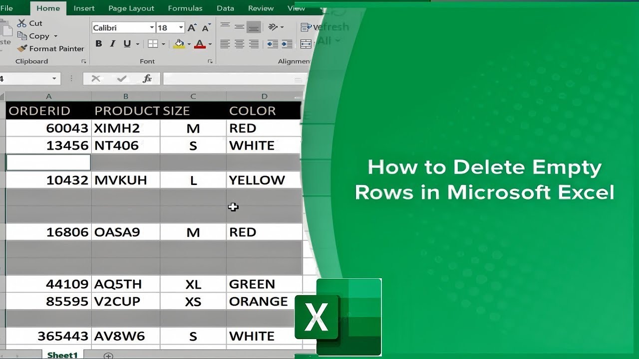 Delete Empty Rows in Excel at Once | ham Excel ma empty rows ko kasa delete kar sakta hai