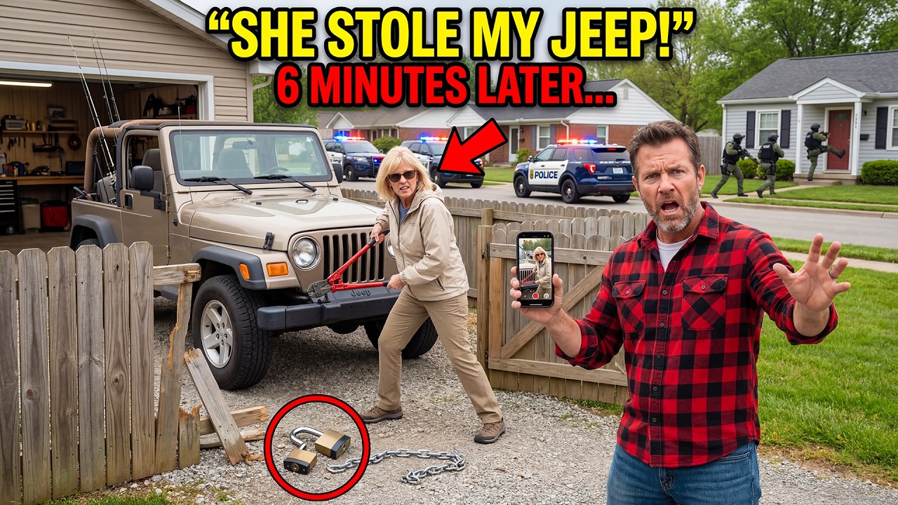HOA Karen Cut My Lock to Steal My Jeep — 6 Minutes Later, a Police Task Force Raided Her House