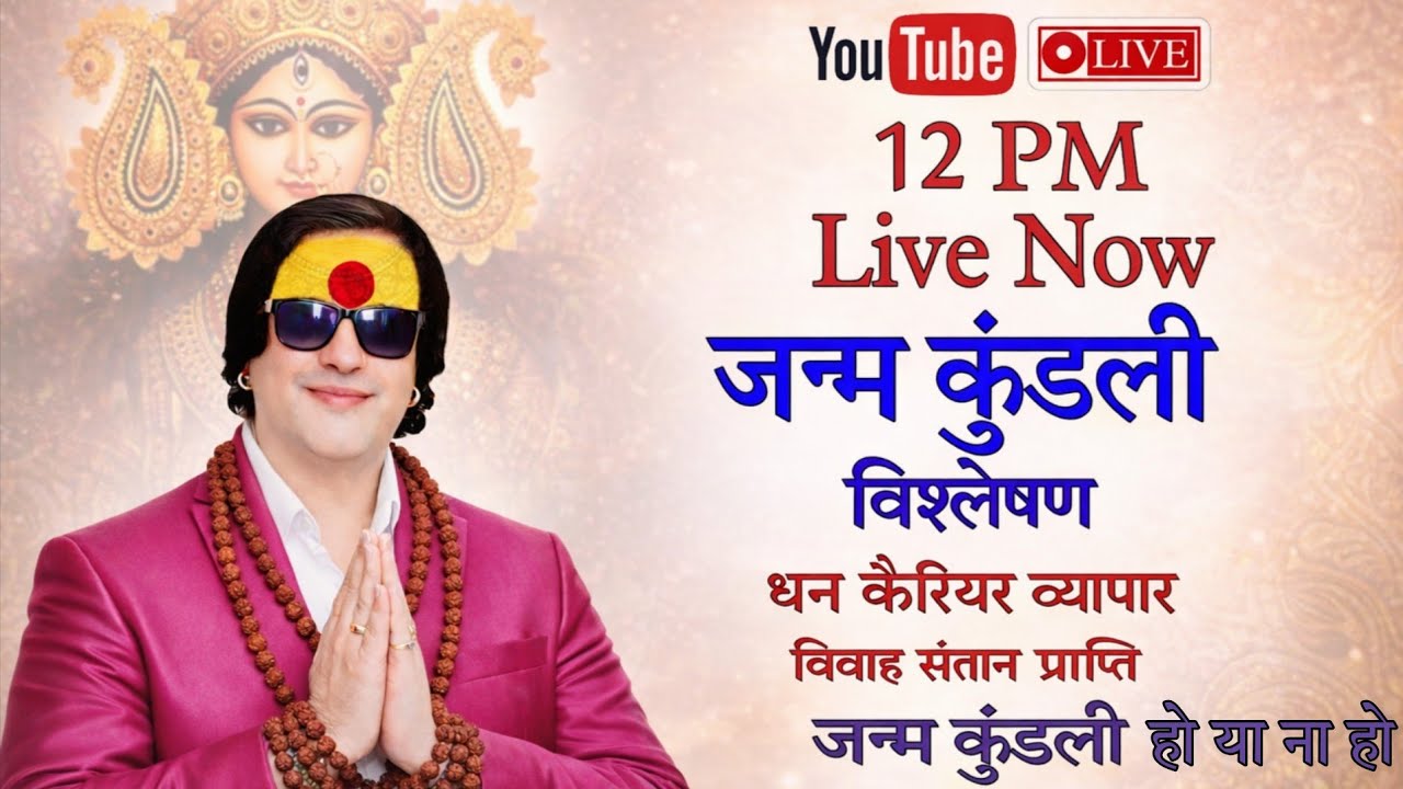 🔴Live Now 12 PM । जन्म कुंडली निःशुल्क विश्लेषण। नवरात्रि विशेष #Viral #Live #Astrology #2026 #12PM