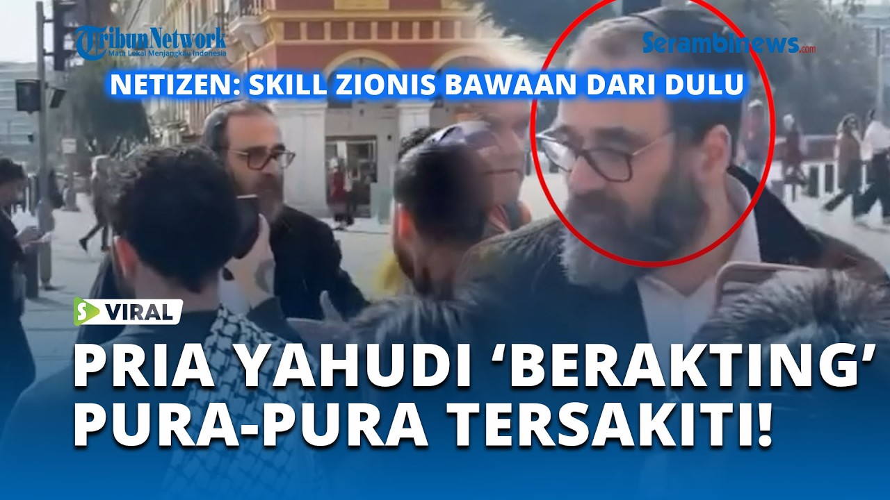 Terdesak Saat Cekcok dengan Demonstran di Nice, Pria Israel Ini Mendadak “Berakting” Jadi Korban