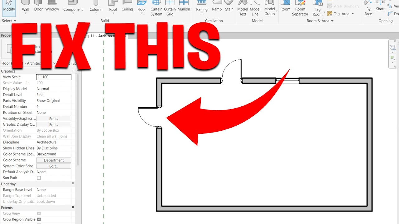 Сделайте видимыми вырезы дверей и окон Revit | Учебное пособие по Revit