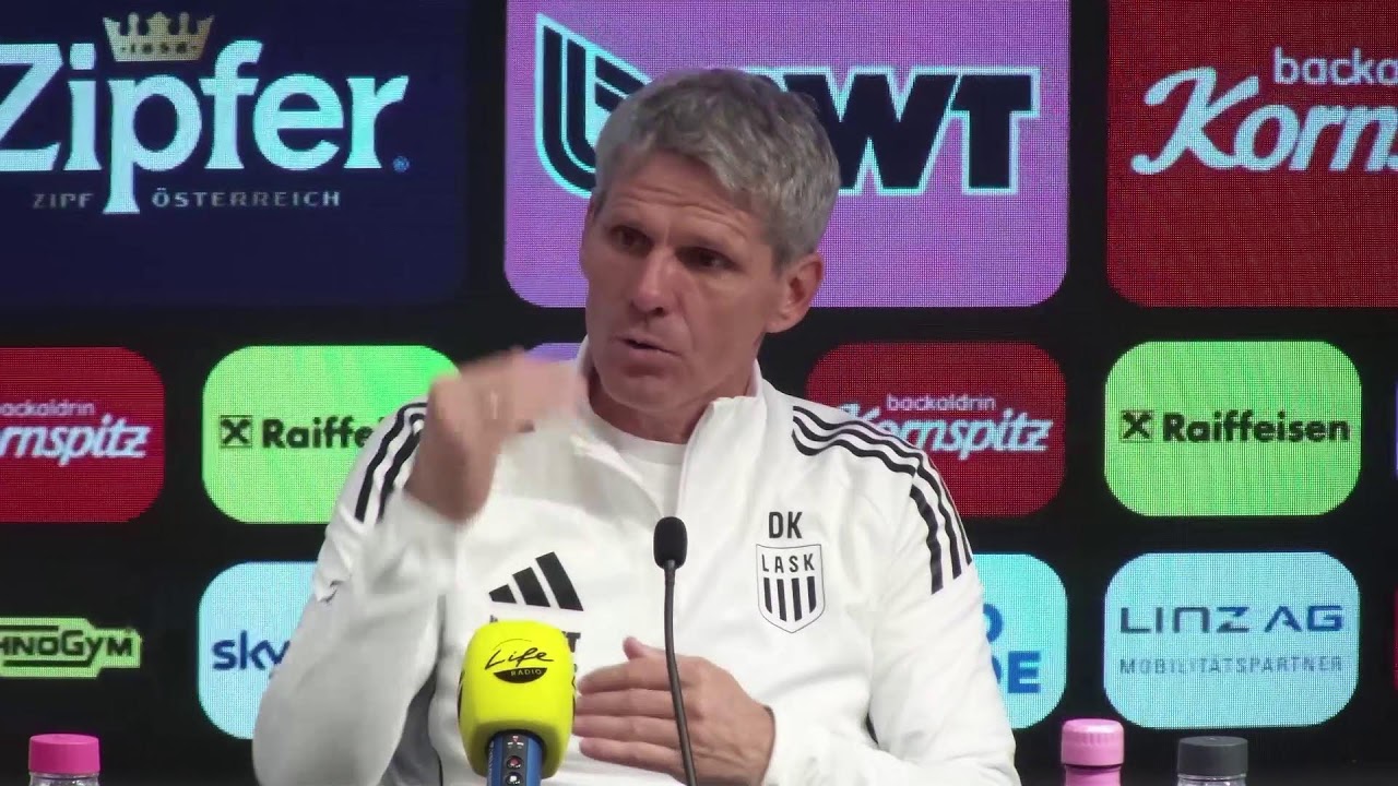 Pressekonferenz nach LASK - SCR Altach