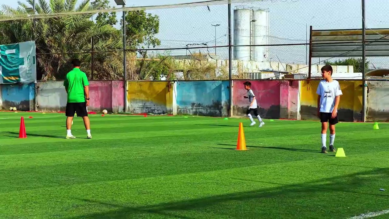 من هنا تُكتب الحكاية…ومن هذه تبدأ رحلة الحلم.لقطات جوية من تدريبات أبطال الغد في أكاديمية أحمد راضي 