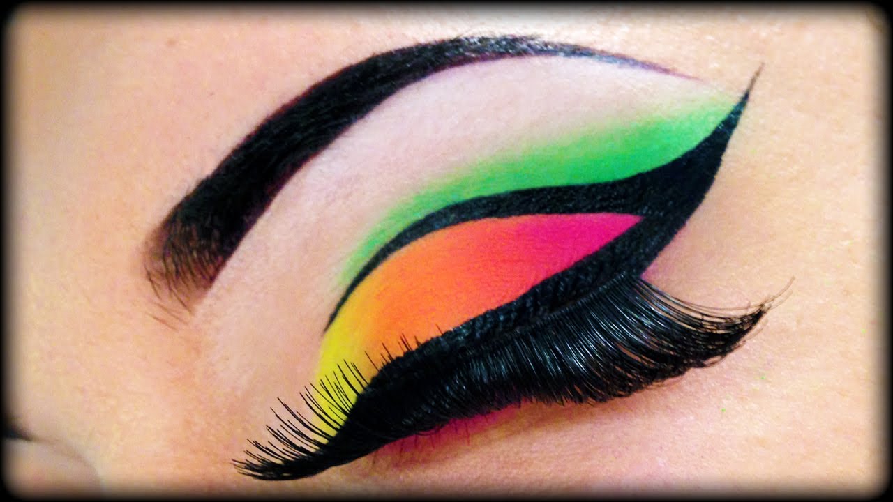 Neon Make Up Tutorial using Sleek MakeUp & Essence ft Kosmetik4Less
