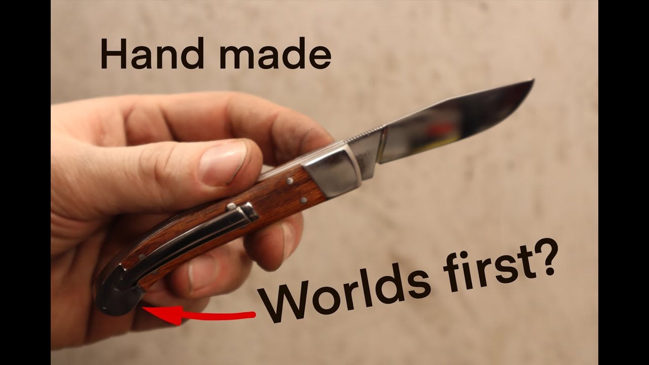Knife making - Hand made pocket knife with pocket clip