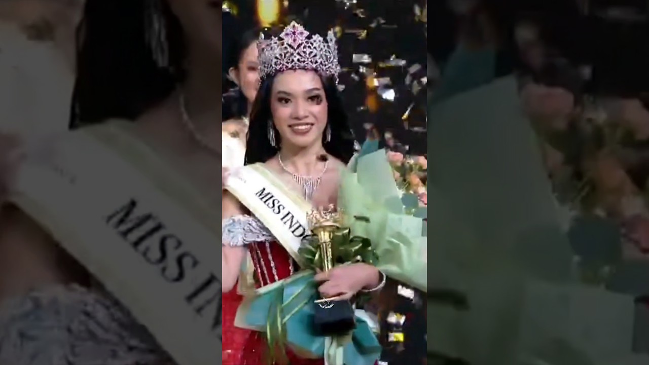 The new Miss World Indonesia 2025&mdash; Audrey Bianca from DKI Jakarta #pageant #missworld #missindonesia