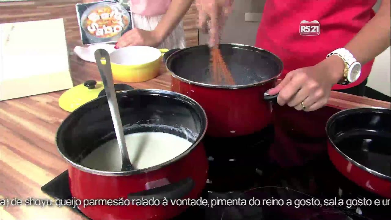 Receitas Bom Sabor 19/02/2013 Batata Gratinada com shimeji