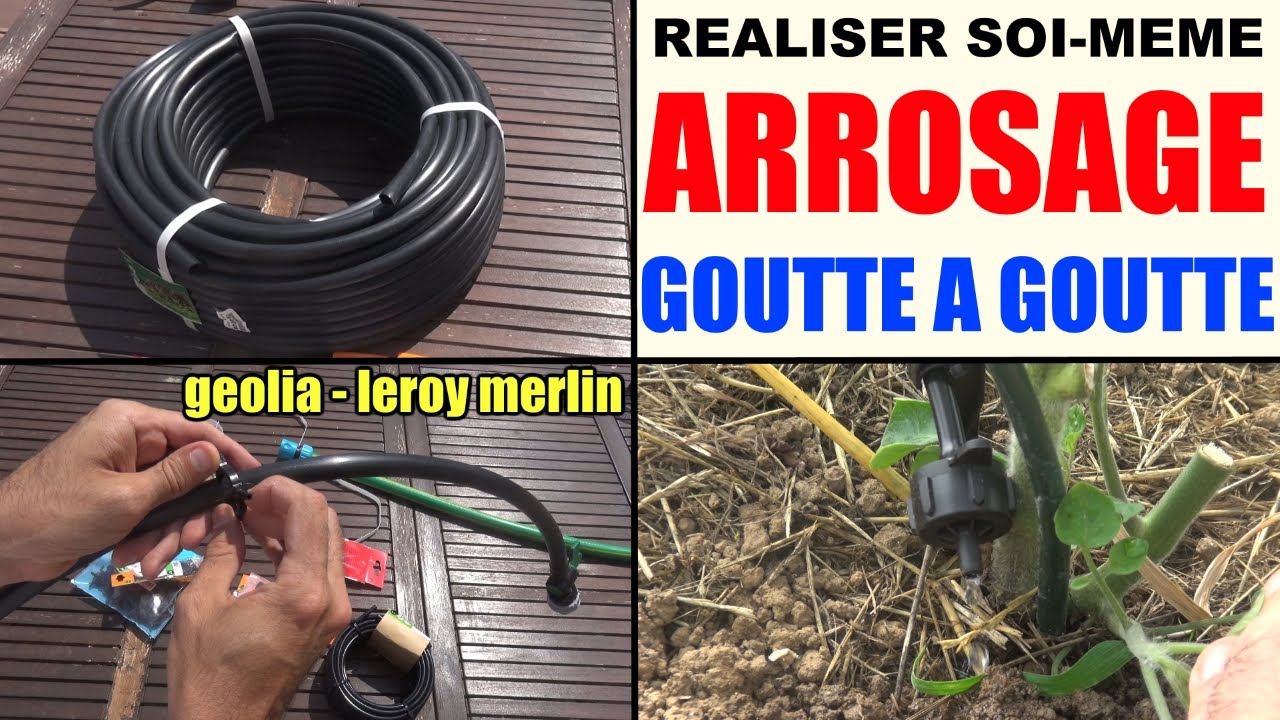 arrosage goutte à goutte en kit (à composer soi-même !) leroy merlin geolia gardena