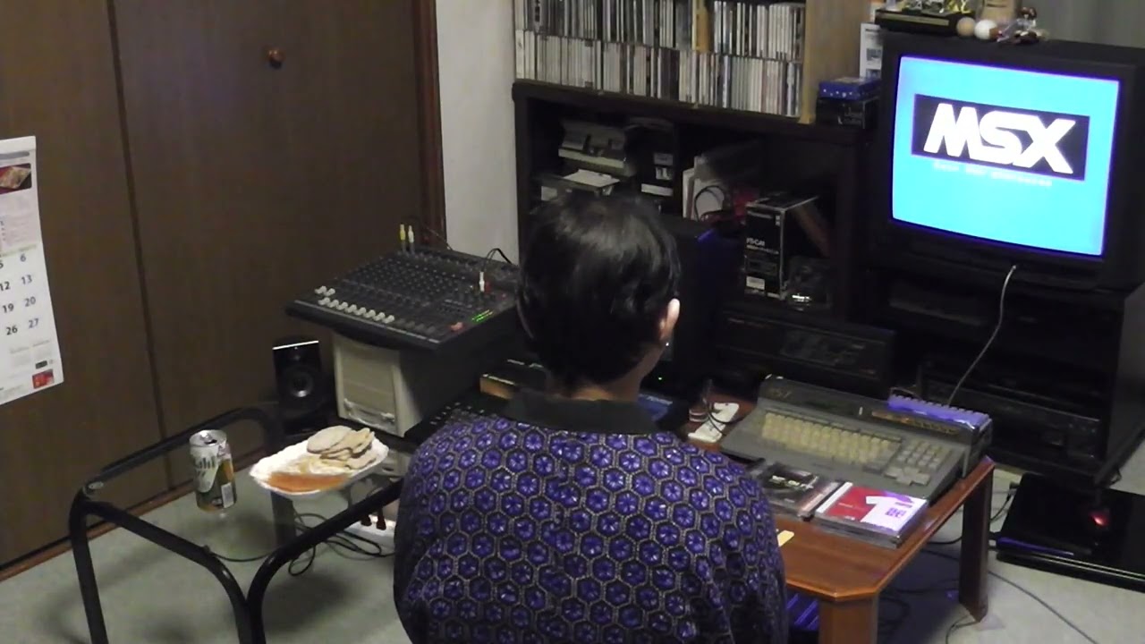 MSXで曲を聴きながら酒を呑んでます