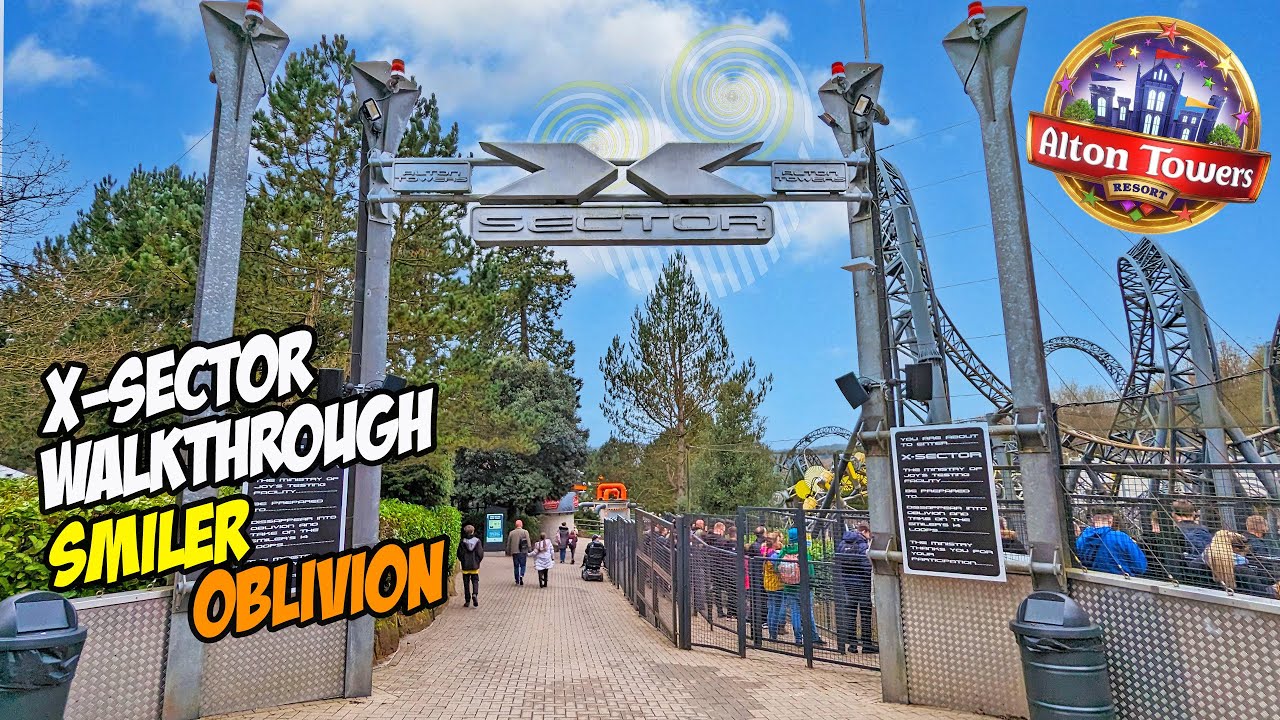 Alton Towers X-Sector: The Ultimate Walkthrough Guide (March 2023) [4K]