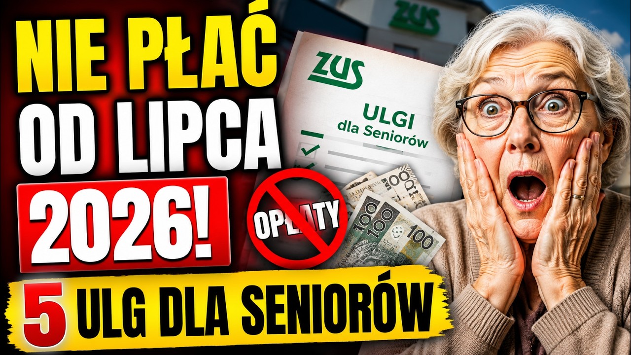 🚨 Emeryci! Od Lipca 2026 Nie Płać za TO! 5 Ulg dla Senior&oacute;w, Kt&oacute;re Oszczędzą Ci Tysiące | ZUS