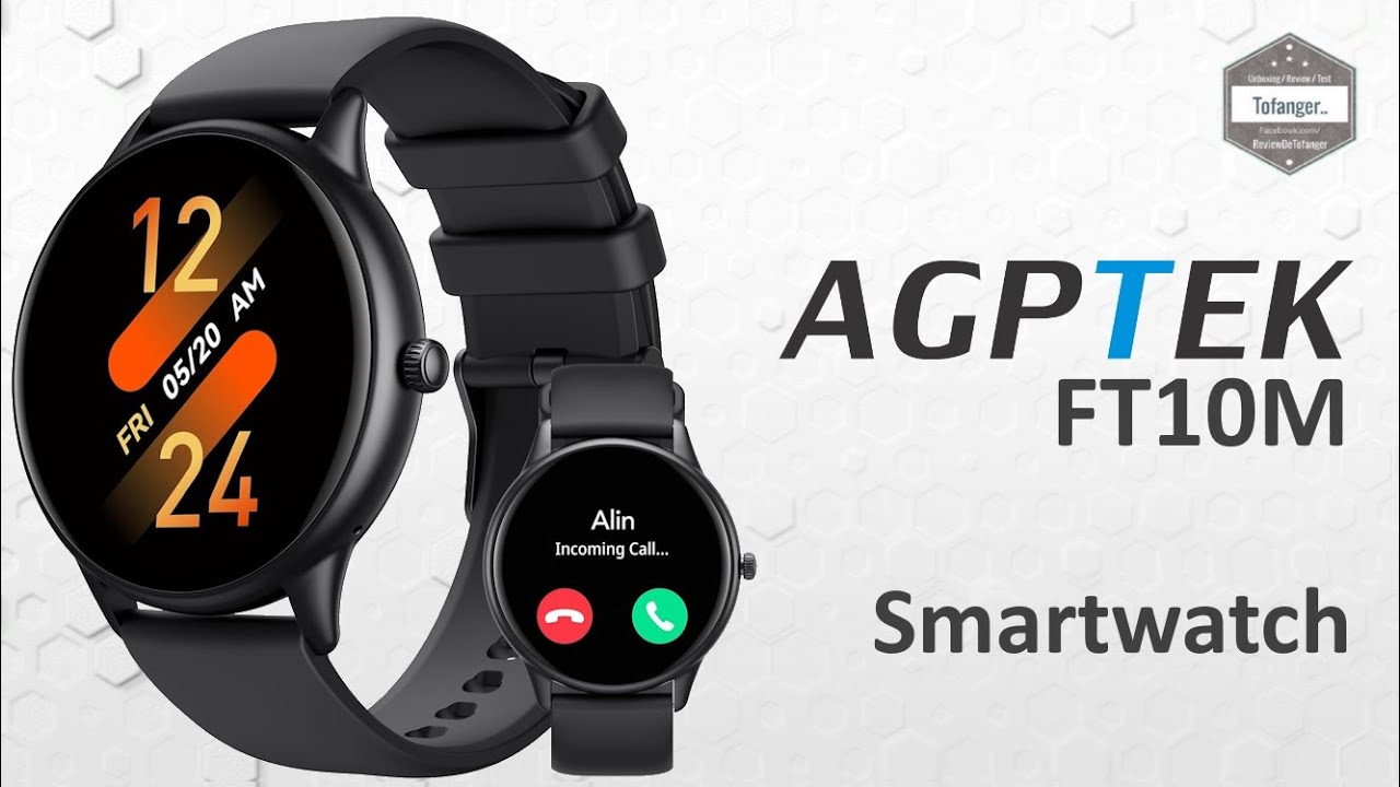 Подключенные умные часы AGPTEK FT10M — приложение Da Fit — Android и iOS — распаковка