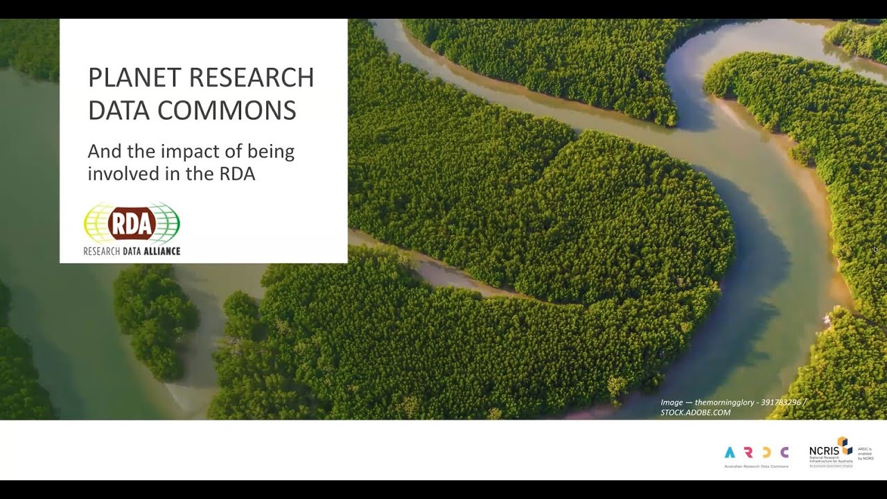 Planet Research Data Commons and the Impact of Being Involved in the RDA
