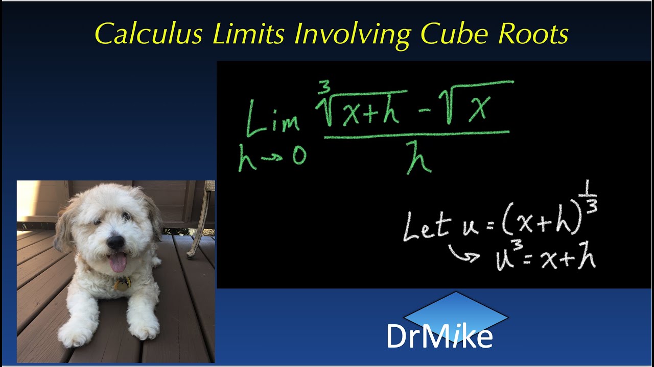 Calculus limits with cube roots