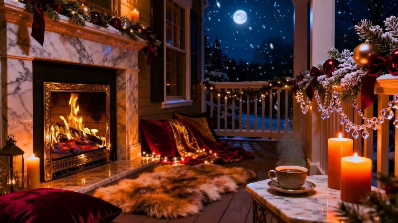 Stress Relief Winter Blizzard Sounds for Sleeping ❄️ Snowstorm for Restful Night