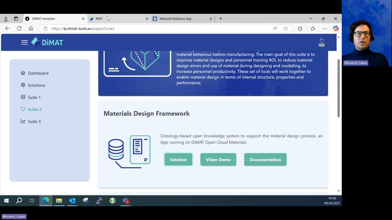DiMAT Materials Design Framework &ndash; DiMDF - Demo Video