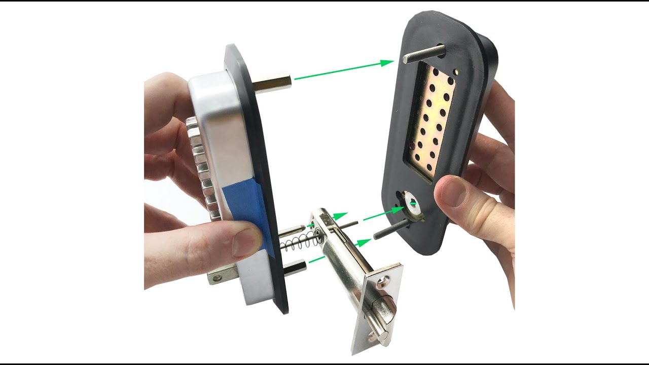 Jounjip 2 Sided Mechanical Lock with Lever handles, Passage Mode