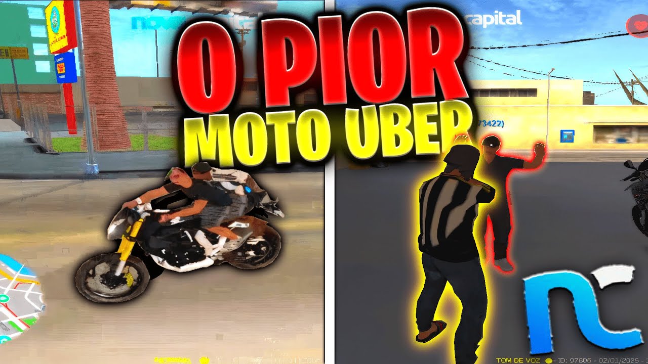 O PIOR MOTO UBER DO SERVIDOR 😱 NOVA CAPITAL MTA