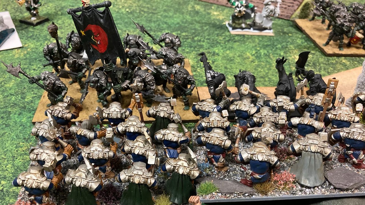 Kings of War Battle Report Dwarfs versus Orc’s.