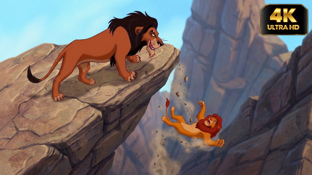 😡🦁 The wicked brother pushed the King off the cliff! Is this the end? 😱 | Full Movie #thelionking