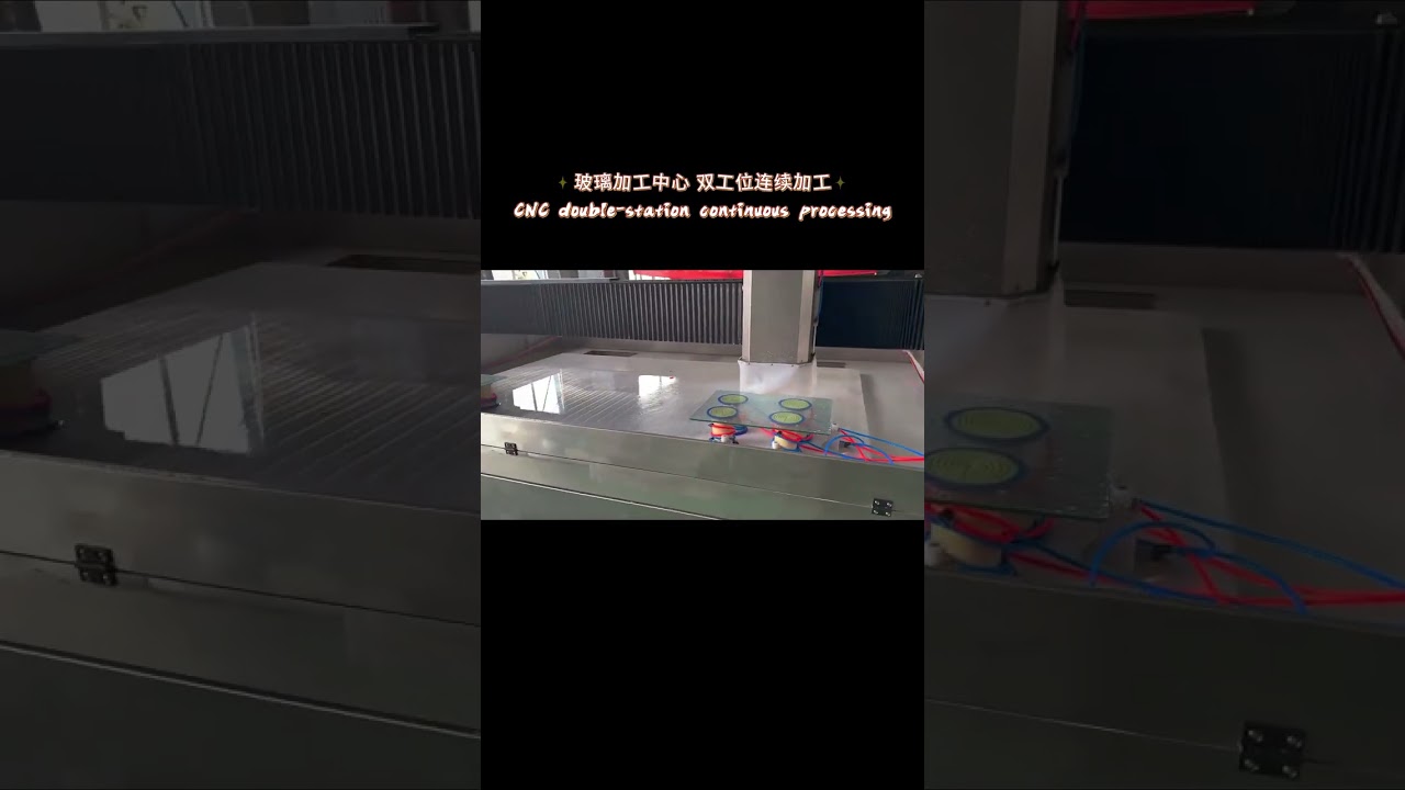 CNC glass machining center suitable for glass drilling, milling, grinding and polishing
