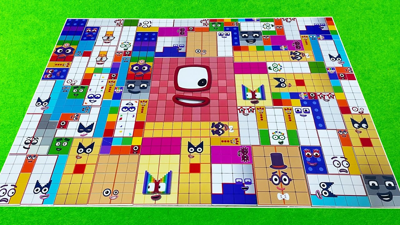 DIY NUMBERBLOCKS PUZZLE Tetris Create Super Numberblock 999, Lvl 9