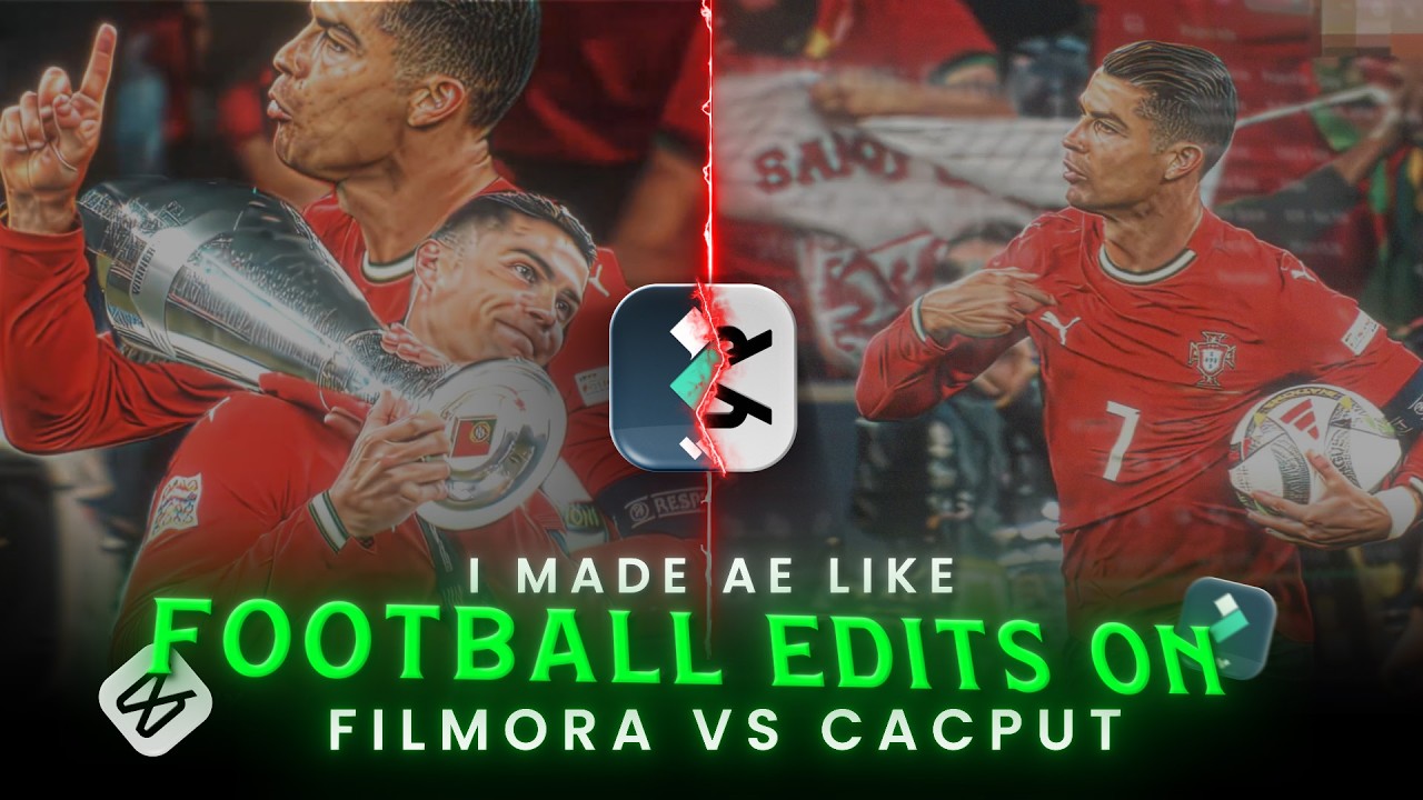 How to Make Trending Football Edits in Capcut and Filmora ( Capcut VS Filmora ) 🔥