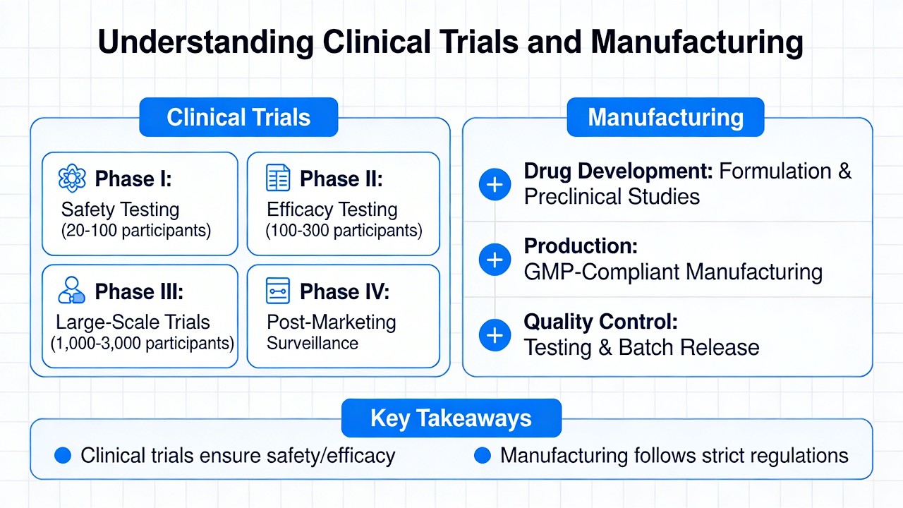Understanding Clinical Trials and Manufacturing (13 Minutes)