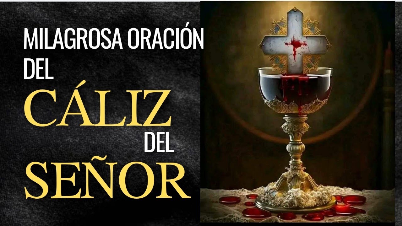 MILAGROSA oración del CÁLIZ del SEÑOR 💜🙏 sumergir en bendición