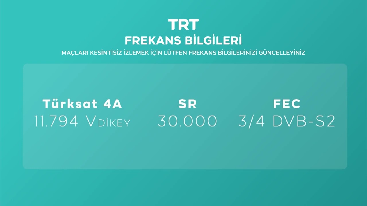 TRT FREKANS BİLGİLERİ