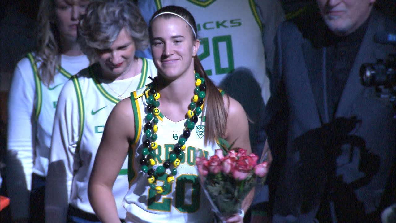 Oregon seniors, Satou Sabally address MKA crowd at senior day ceremony