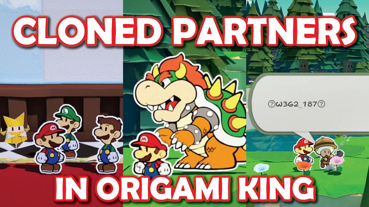 Что произойдет в Paper Mario: The Origami King, если мы КЛОНИРУЕМ ПАРТНЕРОВ? (Луиджи, Боузер и т....