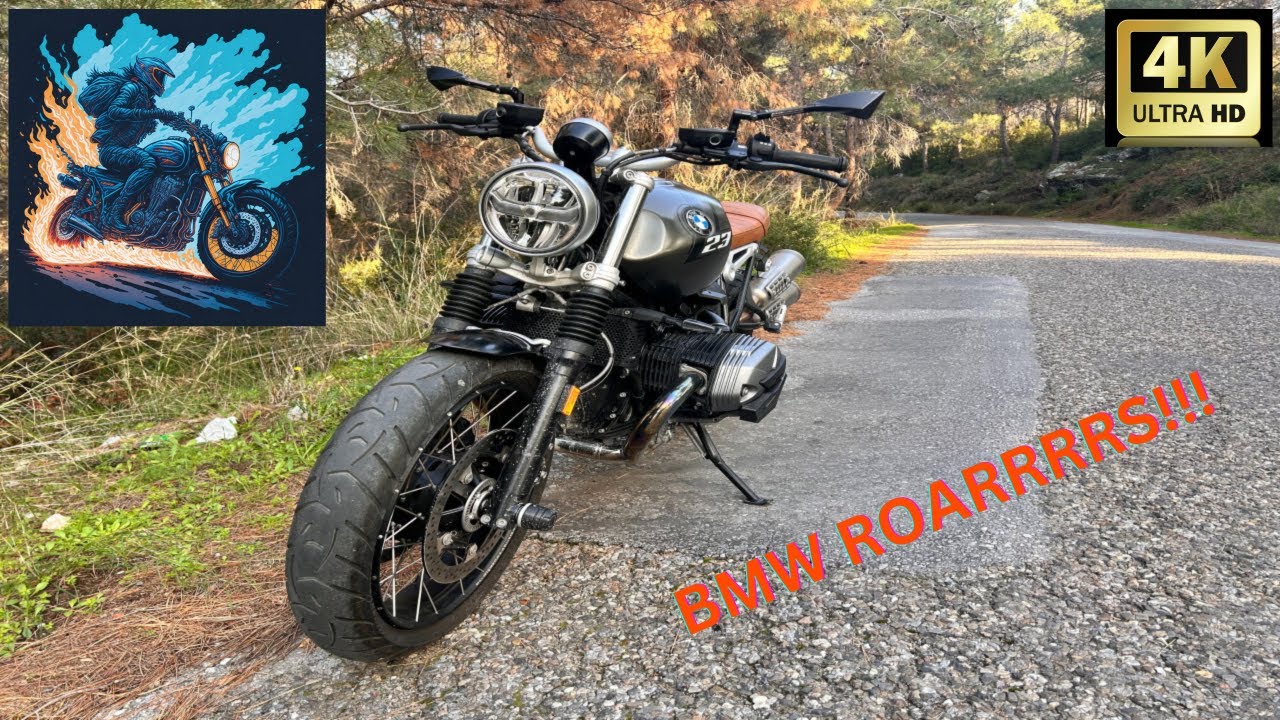 BMW R Ninet Scrambler Torquenstein - No Bullshit Just Pure Engine Sound - Akrapovic Exhaust - 4K