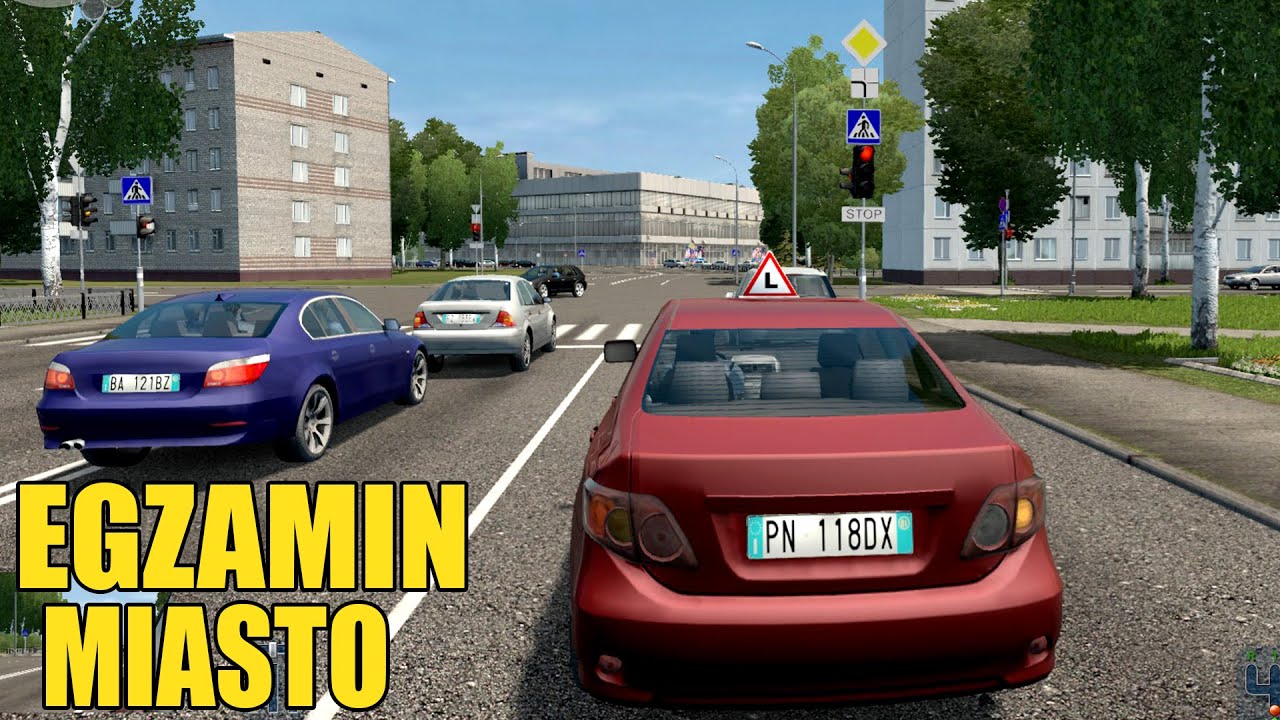EGZAMIN NA PRAWO JAZDY - JAZDA PO MIEŚCIE! Hogaty w City Car Driving - SYMULATOR JAZDY #04