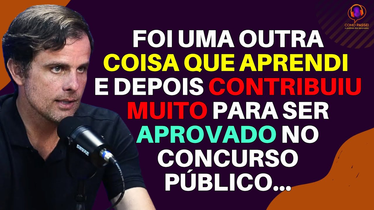 Ele aprendeu cedo o que precisava para passar no concurso público