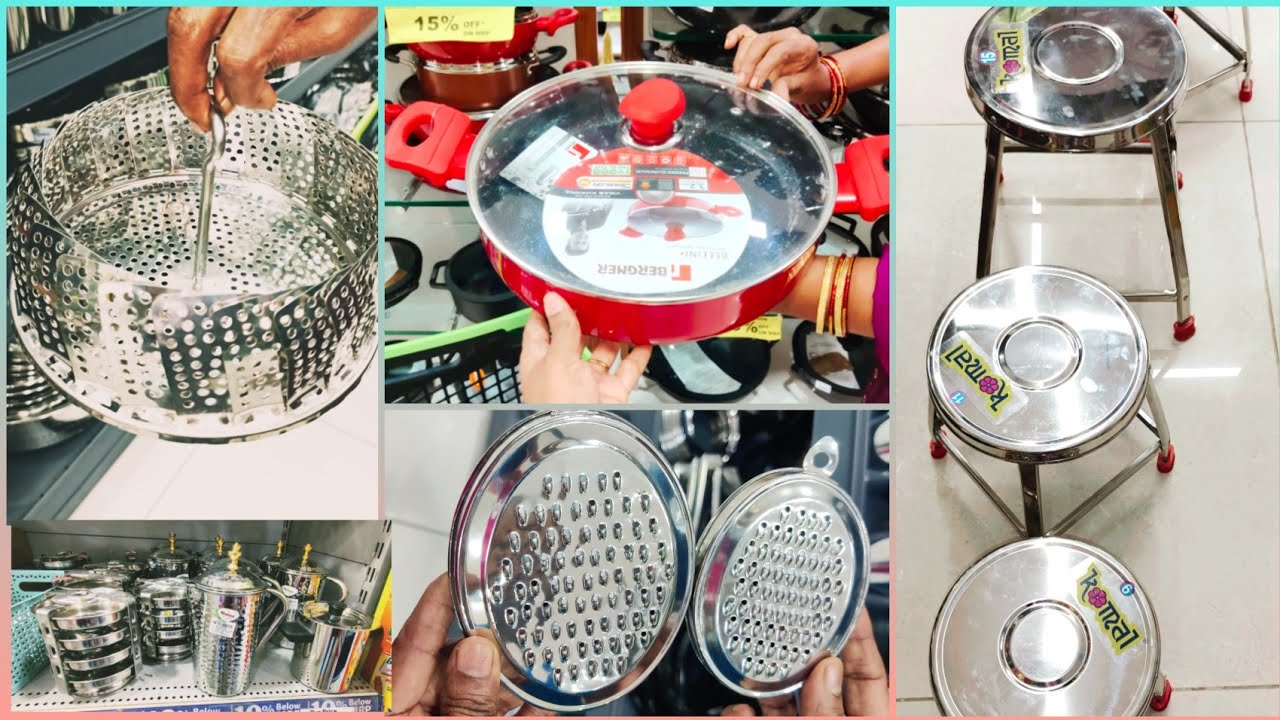 Dmart Useful steel kitchen items, storage products, variety spice & storage containers, racks, decor