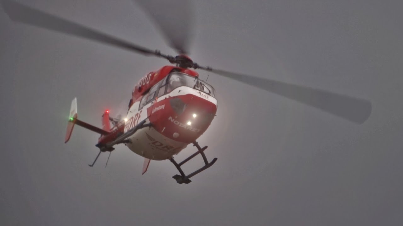 BK 117 | Bad weather landing at Pattonville (EDTQ) [Christoph 51 | D-HDDD]