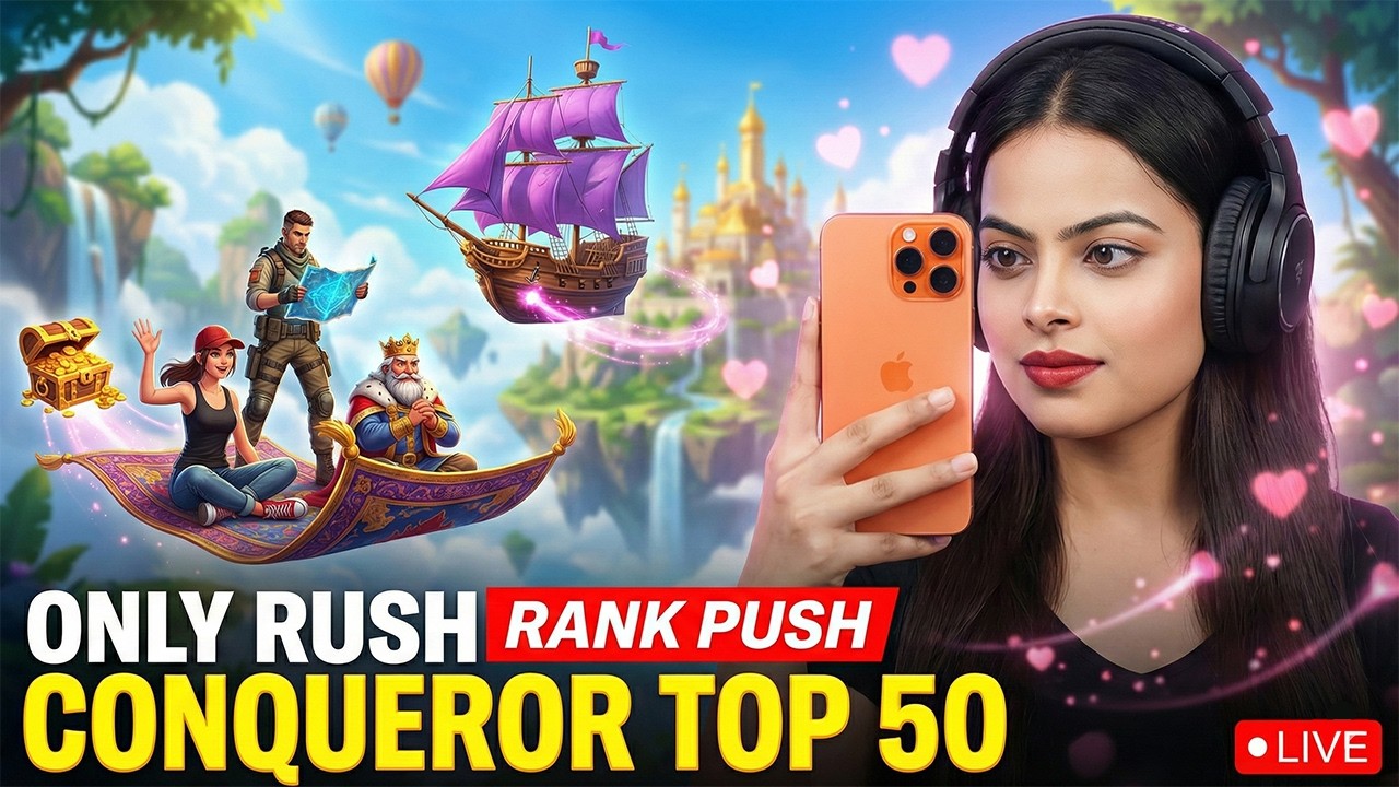 🛑AJJ KAY HO JAYEGA CONQUEROR #50💛 | CALL ME LADY @JONATHANGAMINGYT | #bgmilive #shortslive #tdm1v1