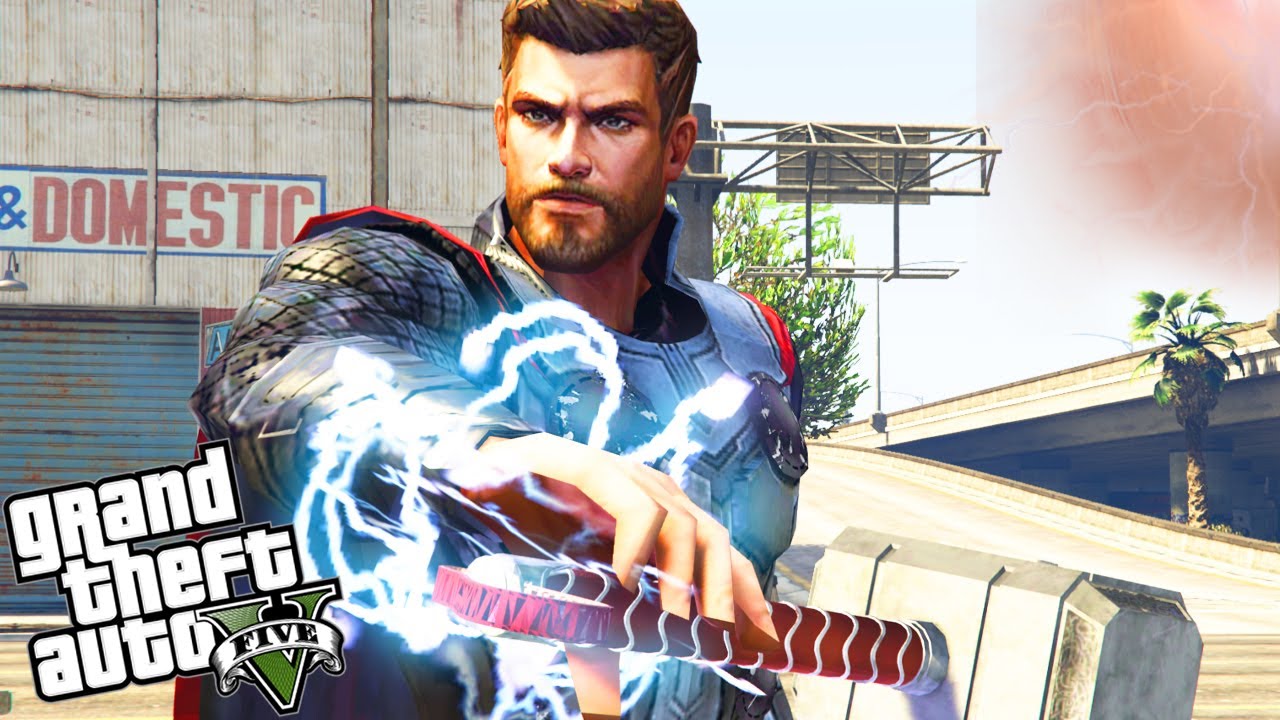 GTA V - MODS - O Novo INCR&Iacute;VEL THOR dos Vingadores! &Eacute;PICO!