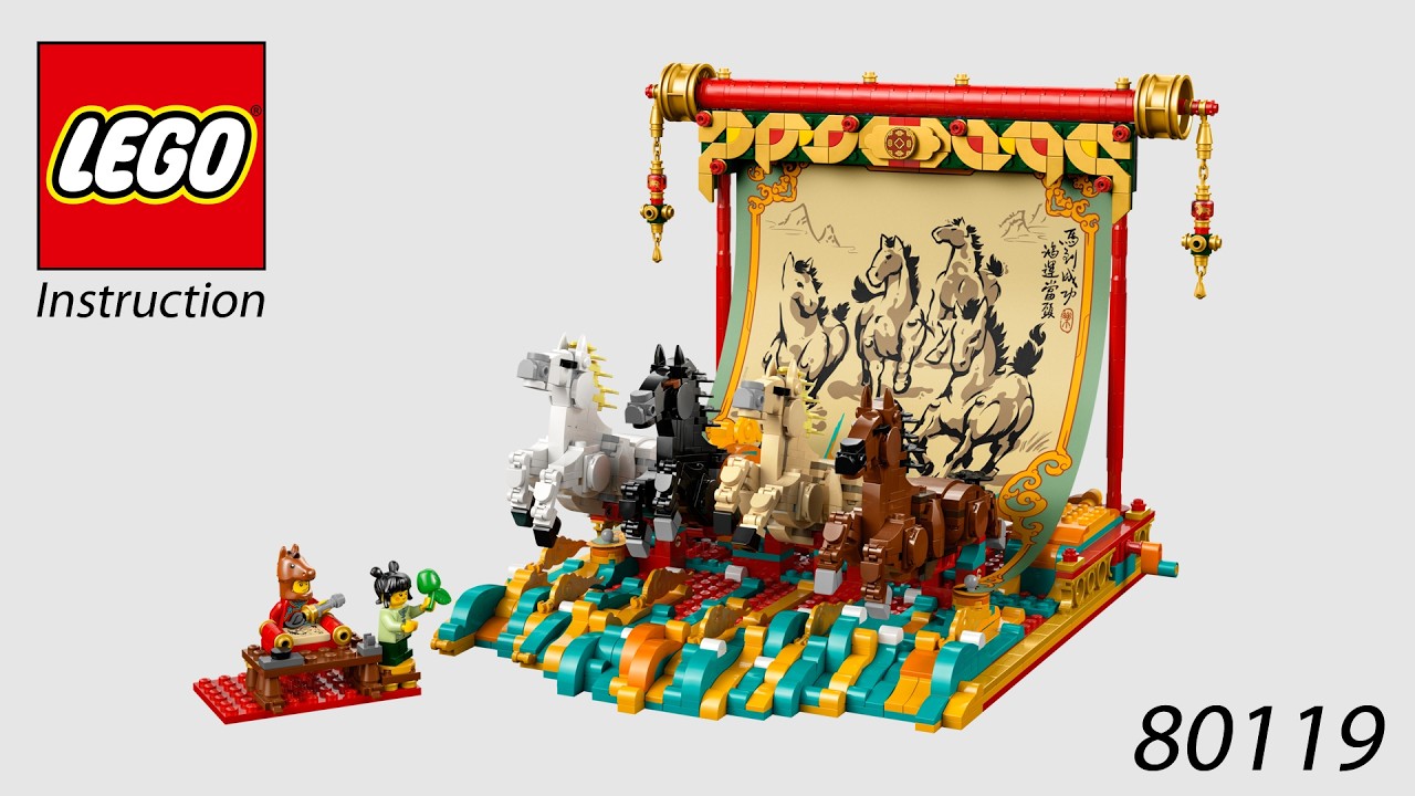 LEGO Instruction - Other - 80119 - Galloping Horses Canvas