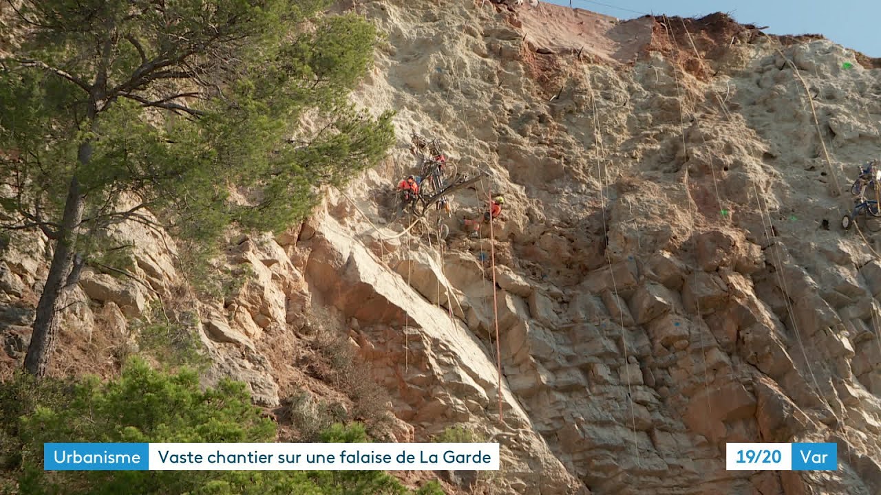 La Garde : mise en sécurité de la falaise de la Terre Promise