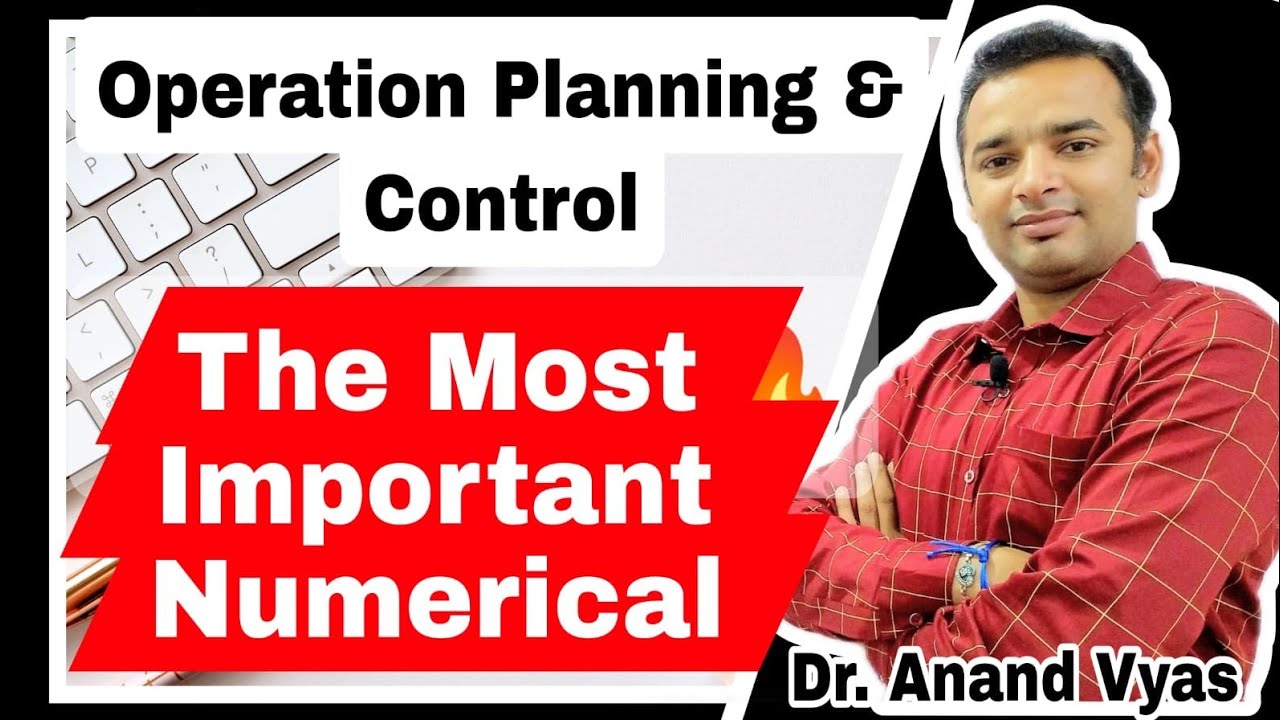 The Most Important  Numerical question Operation planning and Control |🔥अंतिम प्रहार 🔥| MBA