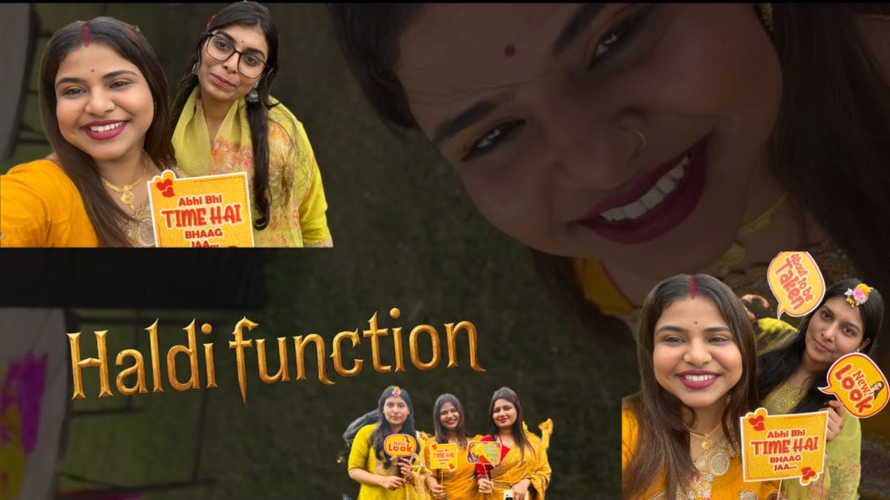 Celebrating Haldi Function Of My Sister💛