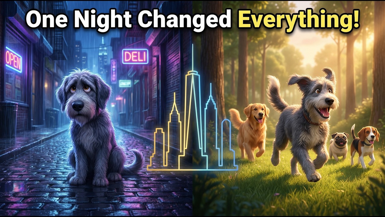 From Lonely Pup to NYC's Friendliest Dog | A Heartwarming Cartoon
