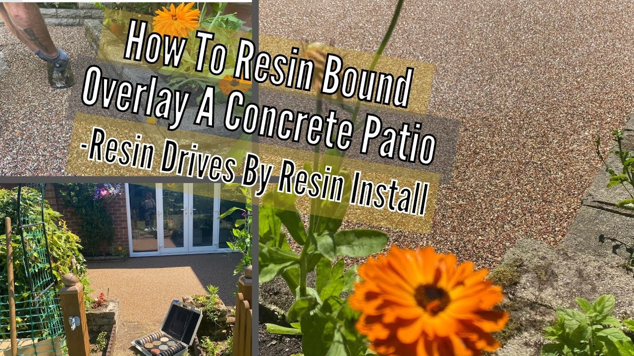 How To Resin Bound Overlay A Concrete Patio - Resin Drives By Resin Install