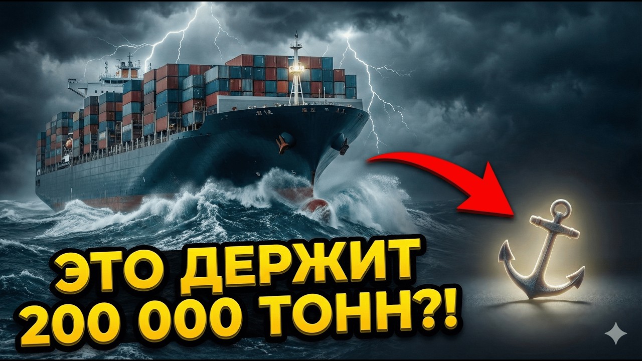 Якоря НЕ ДЕРЖАТ корабль так, как вы думаете! Скрытая ПРАВДА! #якорь #корабль