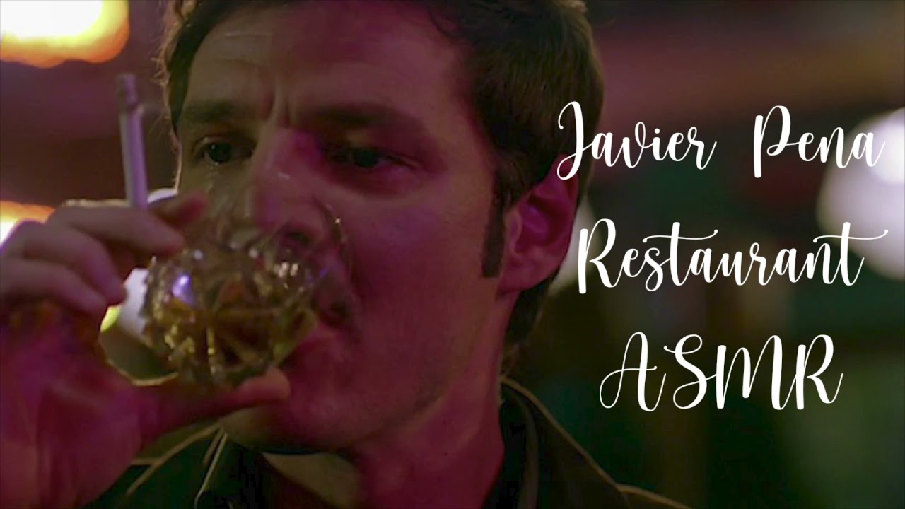Javier Peña ASMR restaurant ambience cafe Pedro Pascal Narcos (with talking)