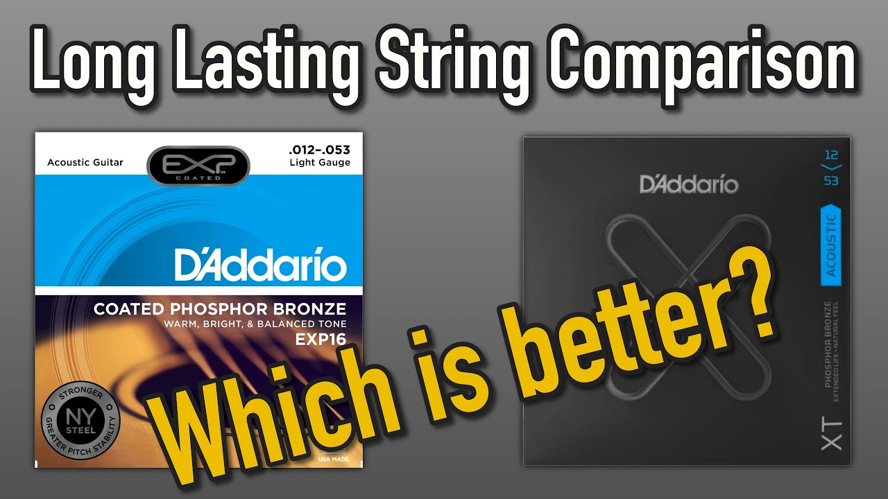 D'Addario XT vs. EXP // Best Long Lasting Acoustic Strings?