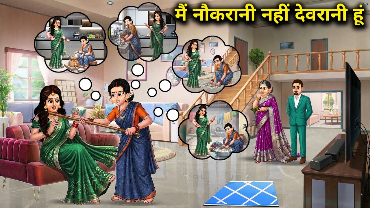 मैं नौकरानी नहीं देवरानी हूं | I Am Not A Maid I Am A Sister-in-law | Hindi Cartoon Stories | Hindi.